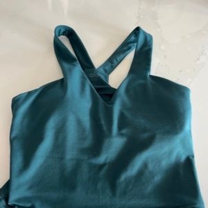 NWT Midnight Green Alo Airbrush Real Bra Tank